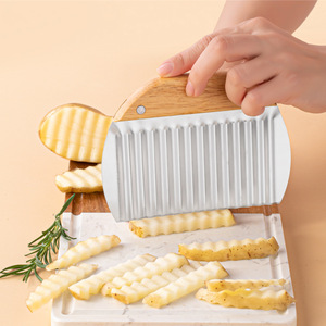 <b>Multifunctional</b> Stainless Steel Potato <b>Cutter</b> Home Kitchen Wave Knife for French Fries Fancy Fruit & <b>Vegetable</b> Tool - Product Image 6