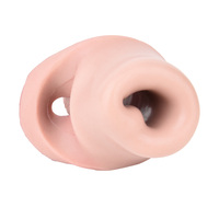 Funda para Pene de Color Piel de 5 Pulgadas SXXY, Anillo para Pene Abierto, Funda Reutilizable de Silicona, Funda para Agrandar el Pene, Potenciador Sexual