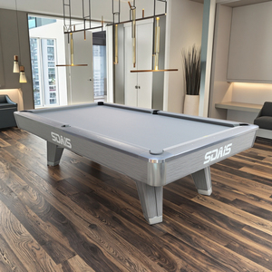 Tavolo da Biliardo Americano Moderno Sundays X5 9ft con Sponde in Legno <span class=keywords><strong>di</strong></span> Quercia Massello, Tavolo Professionale da Biliardo a 9 Palle con Piano in Ardesia Premium per Casa - Product Image 6