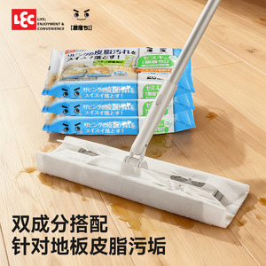 LEC Disposable <b>Mop</b> Wipes 60Pcs Dual Formula For Floor Grease <b>Cleaning</b> - Product Image 1