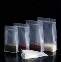 Poche scellée transparente à huit bords en plastique dur Fruits secs Grains Snacks Emballage alimentaire Sac autoportant