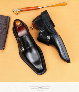 Zapatos Oxford de Hombre para Otoño, con Cordones, Punta Redonda, de Cuero Genuino, con Diseño a Cuadros, Casuales de Negocios, para Boda, que Aumentan la Estatura - Product Image 4