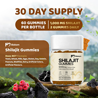 Gomitas de Shilajit con Etiqueta Personalizada, Color y Sabor Naturales, Suplementos de Gomitas de Shilajit Puro con Minerales Traza para Hombres y Mujeres