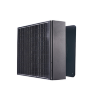 Système de ventilation de grenier solaire puissant avec moteur CC sans balais de 40W~60W, ventilateur d'évacuation de toit pour entrepôt/usine, ventilateurs axiaux
