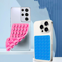Support de téléphone universel à ventouse en silicone double face, 40 capsules, antidérapant, mains libres, prise en main solide
