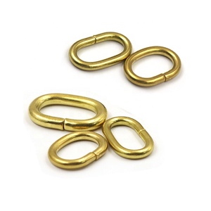 <span class=keywords><strong>Brass</strong></span> D loại Snap hook DIY O nhẫn hình bầu dục vòng vòng cho túi da - Product Image 3