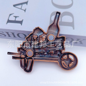 Pegatinas Creativas Retro de Metal para Refrigerador, Recuerdos Turísticos de España, ESPAÑA, Madrid, Toro, Aleación de Zinc - Product Image 4
