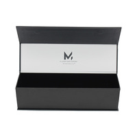 Emballage personnalisé pour vin, whisky/vodka, boîte rigide en carton écologique, vente en gros de bouteilles d'alcool, boîte cadeau magnétique de luxe noire mate