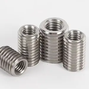 Fastener Factory Wholesale M2M2.5M3M4 Stainless Steel Wood Threaded Insert Nut Conversion Thread Sleeve Variable Diameter Nut