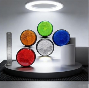 Autocollant universel pour moto, vélo électrique, plaque réfléchissante ronde, feuille réfléchissante, réflecteur, avertissement de freinage nocturne - Product Image 2