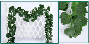 Guirlande suspendue de plantes artificielles en lierre à 12 brins de 90 pouces, feuillage, fleurs, décoration pour la maison, la cuisine, le jardin, le bureau, le mariage - Product Image 2