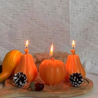 Lilin Aroma Labu Pastel Dekorasi Meja Panen Musim Gugur Thanksgiving Halloween Lilin Aromaterapi Buatan Tangan Grosir