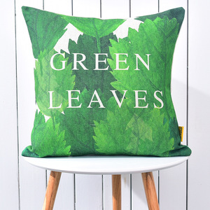Chaude en gros Sarcelle Feuilles De <span class=keywords><strong>Palmier</strong></span> Coussin Housse De Coussin Décor À <span class=keywords><strong>La</strong></span> Maison - Product Image 4