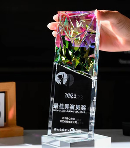 Tùy chỉnh đầy đủ màu sắc in ấn cầu vồng Tinh thể thủy tinh mảng bám cầu vồng Tinh thể thủy tinh mảng bám Trophy - Product Image 5