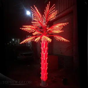 Customized Artificial Coconut Palm Tree Fairy Lights IP65 For Garden Lighting Christmas Decoration Indoor Outdoor Use