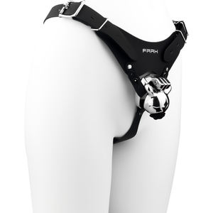 Frrk Elf Roestvrijstalen Mannelijke Kuiskooi Met Verwijderbare Siliconen Urethraal Verstelbare Bondage Riem Sm Cock Seksspeeltje Voor Man 18 - Product Image 4