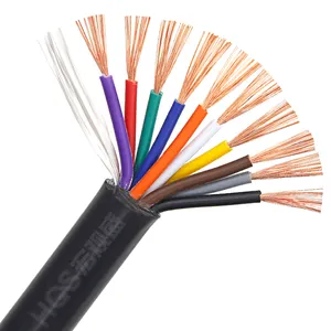 factory price 10 core cable RVV10*0.3 0.5 0.75 square GB multi-core sheath bare copper core cable