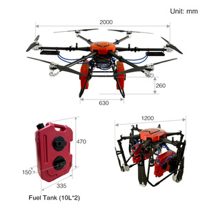 Telaio Drone FOXTECH <span class=keywords><strong>THOR</strong></span> 210 Esacottero in Fibra di Carbonio a Lunga Autonomia di Volo per Consegne Ibride a Carico Pesante UAV con Motore a Benzina - Product Image 3