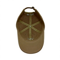 Casquette de baseball ajustable 6 panneaux brodée kaki, style décontracté, pour l'extérieur et les voyages, avec logo personnalisé ou logo privé, pour marques.