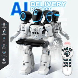 Robot télécommandé programmable par IA, commande vocale, compagnon interactif pour l'éducation précoce et livraison de repas - Product Image 3
