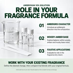 Soluzione di Ambroxan 10% Fissativo per Fragranze Legnose e Ambrate per la Creazione di Profumi, Ambroxide CAS 6790-58-5 - Product Image 3