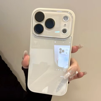 Coque de téléphone en verre brillant couleur bonbon pour iPhone 15 16 14 13 12 11 Pro Max 17 Pro, protection antichoc avec protection caméra en cristal