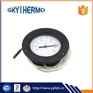 Với Mặt Bích Bằng Nhựa Mặt Tròn Công Nghiệp Sử Dụng HVAC Nhiệt Kế Mao Dẫn Đọc Từ Xa - Product Image 4