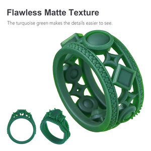 <span class=keywords><strong>Resina</strong></span> Calcinabile per Gioielleria ad Alta Precisione e Alto Contenuto di Cera UV 405nm 1kg, <span class=keywords><strong>Polimero</strong></span> DLP LCD per Fusione Facilitata, <span class=keywords><strong>Resina</strong></span> Verde per Stampante 3D per Gioielli - Product Image 3