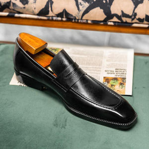 Nouvelles chaussures habillées et richelieu pour hommes, en cuir pleine fleur, faites à la main, sur mesure, de luxe et de haute qualité, style décontracté et tendance. - Product Image 6