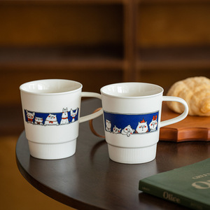 Cartoon Ceramic Coffee Mug Breakfast Milk Cup Cute Mugs with Animal Printed - Product Image 6