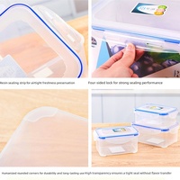 Boîte de rangement en plastique PP de qualité alimentaire avec joint d'étanchéité en silicone, récipient hermétique pour la conservation des aliments au réfrigérateur