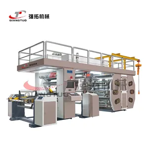 Economic type film nylon Paper Bag Central roller 6 colour flexo printing press machine