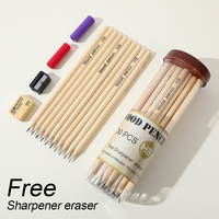 Crayon standard en bois naturel hb, 30 pièces, prix de gros
