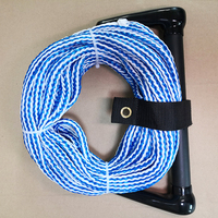 Corde de ski nautique wakeboard blanc bleu de bonne qualité avec 2 sections