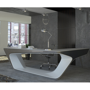 Tùy chỉnh thực hiện nội thất văn phòng bàn công nghệ cao điều hành L hình bàn văn phòng hiện đại - Product Image 5