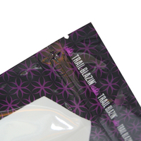 Imprimé personnalisé 1g 3.5g 7g 14g 28g Petit sac en mylar anti-odeur à fermeture éclair doux au toucher