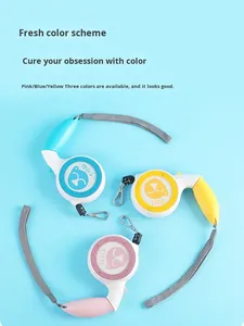 3 मीटर टिकाऊ रिट्रेटेबल कुत्ते लीश-प्रतिरोधी स्वचालित छोटे मध्यम कुत्ते समायोज्य पालतू जानवर नेतृत्व आसान पैदल चलना प्रशिक्षण - Product Image 4