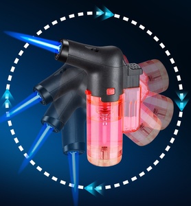 Encendedor de gas recargable barato, encendedor de llama ajustable, encendedor de gas a prueba de viento para exteriores, accesorios para fumar, logotipo personalizado - Product Image 4