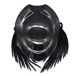 <span class=keywords><strong>Casque</strong></span> Intégral de <span class=keywords><strong>Moto</strong></span> <span class=keywords><strong>Predator</strong></span> en Fibre de Carbone pour Iron Man avec Certification de Sécurité - Product Image 2