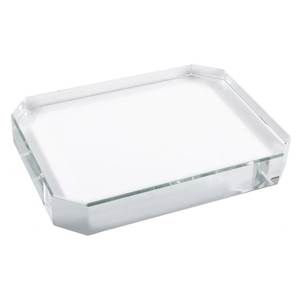 Fermalibro in Vetro Trasparente Rettangolare 90x120x19 mm Accessorio per Scrivania da Ufficio - Product Image 1