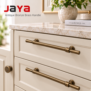 JAYA Antique Bronze Brass Handle for Wardrobe Drawer Simple Modern for Kitchen Cabinet Furniture <strong>Door</strong> Handle - Product Image 1
