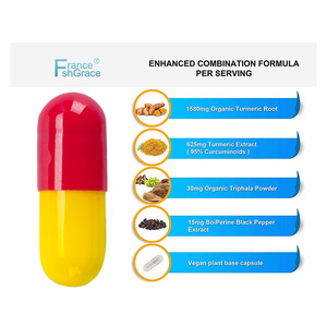 Fabricante de Suplementos Nutracéuticos de Cúrcuma y Curcumina con Bioperina para la Memoria y el Aprendizaje, 180 Cápsulas de Cúrcuma y Curcumina - Product Image 2