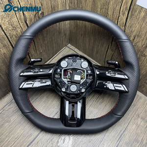 พวงมาลัยหนัง <span class=keywords><strong>Mercedes</strong></span> <span class=keywords><strong>AMG</strong></span> สำหรับรถเบนซ์ GT CL CLS CLA A E S <span class=keywords><strong>C36</strong></span> G63 C43 ML SL <span class=keywords><strong>W202</strong></span> W203 W204 W205 W206 W207 W213 W211 พร้อมปลั๊ก - Product Image 5