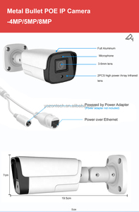 Wholesale Metal Security <b>Camera</b> 4MP 2K 30m IR POE <b>IP</b> <b>Camera</b> With Mic. Moving Detection P2P 815SRB-P-3.6-A - Product Image 3