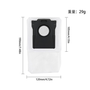 Sac à poussière Dreame M10701 190x120x105mm, filtre en fibre pour aspirateur S40 X40 X50 S30pro L40 Ultra, pièces détachées - Product Image 1