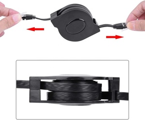 Extension-type <strong>CAT7</strong> Ethernet Cable Retractable <strong>CAT7</strong> <strong>RJ45</strong> 600MHz <strong>Patch</strong> Shielded <strong>Flat</strong> Ethernet <strong>Cord</strong> - Product Image 3