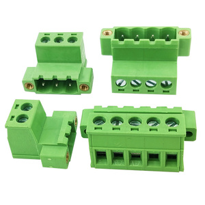 موصل كهربائي أنثى وذكر بدون لحام بمسافة 5.08 مم للتركيب عبر الجدران مع حواف قفل - Product Image 3