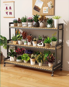 Estantes Móviles de Venta Directa al por Mayor para Macetas de Balcón con Diseño Escalonado Multicapa para Exhibición Específica de Plantas y Flores en Hogar y Jardín - Product Image 4
