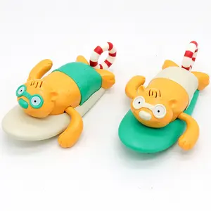 搞笑淋浴水时间漂浮玩拉线海龟蓖麻塑料卡通沐浴玩具动物
