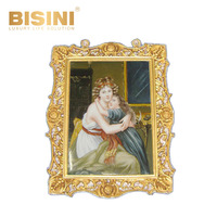 Peinture murale de style européen classique, représentant des portraits anciens européens, pour salon ou hall d'entrée